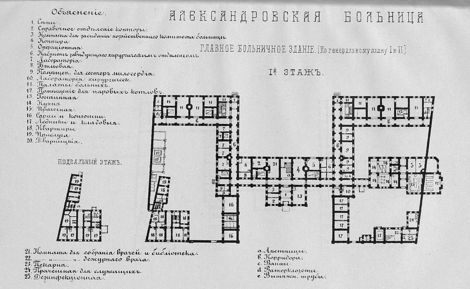 Схема александровской больницы