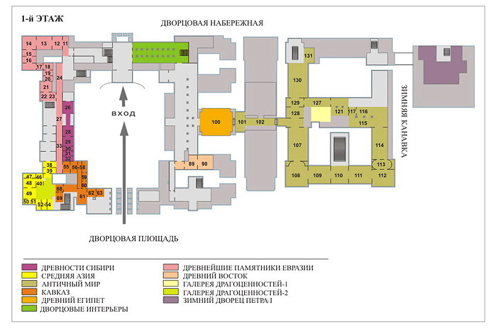 План эрмитажа иорданская лестница