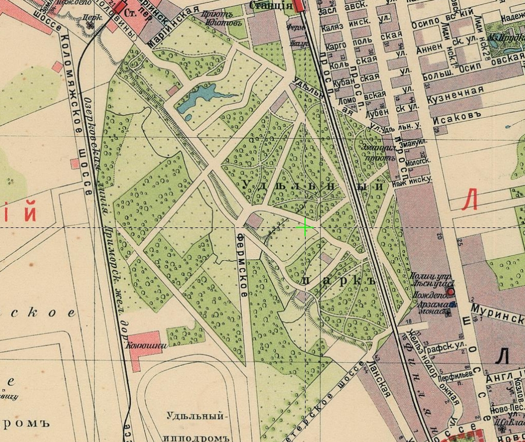 Парк сосновка в санкт петербурге на карте план